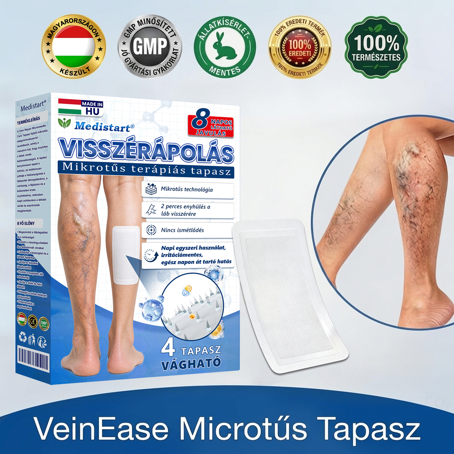 ✨🌿 Medistart® mikroneedling obliž za nego krčnih žil ⚡ Takojšnje olajšanje, dolgotrajni rezultati