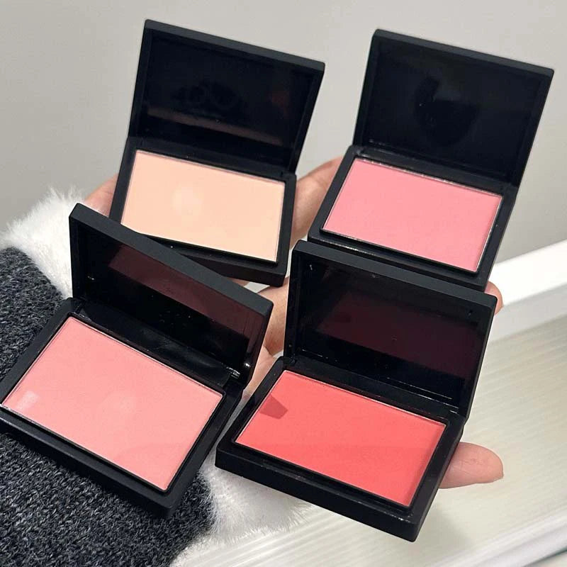 Monochrome Matte Blusher Palette Long Waterproof Low Saturation Facial Rouge Powder Natural Cheek Color Brightening Face Makeup