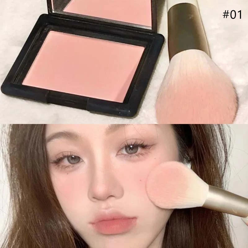 Monochrome Matte Blusher Palette Long Waterproof Low Saturation Facial Rouge Powder Natural Cheek Color Brightening Face Makeup