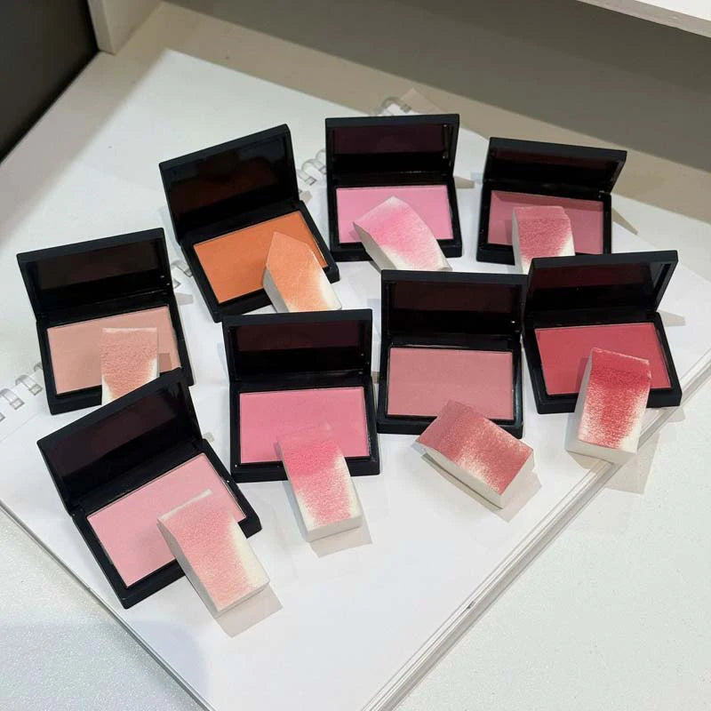 Monochrome Matte Blusher Palette Long Waterproof Low Saturation Facial Rouge Powder Natural Cheek Color Brightening Face Makeup