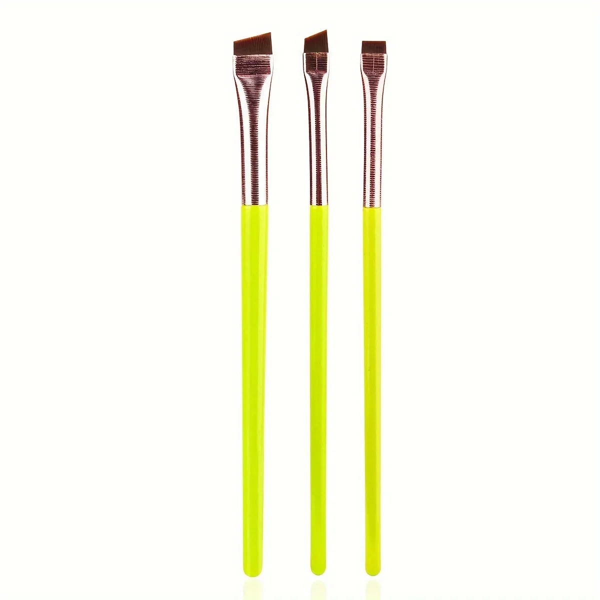 3pcs Makeup Brush Set,Blade eyeliner brush fine oblique head eyebrow brush outline eyeliner ultra-thin eye shadow brush makeup