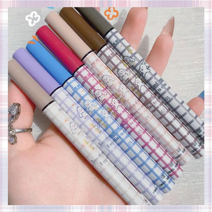 Colorful Liquid Eyeliner Pencil Matte Waterproof Not Blooming Eyeliner Long Lasting Liquid Eye Liner Pen Eye Makeup Cosmetics