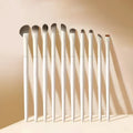 5/8/10Pcs Natural Eye Makeup Brushes Set Detail Eyeshadow Brush Makeup Brush White Ultra Soft Eyeshadow Eyeliner Makeup Tool